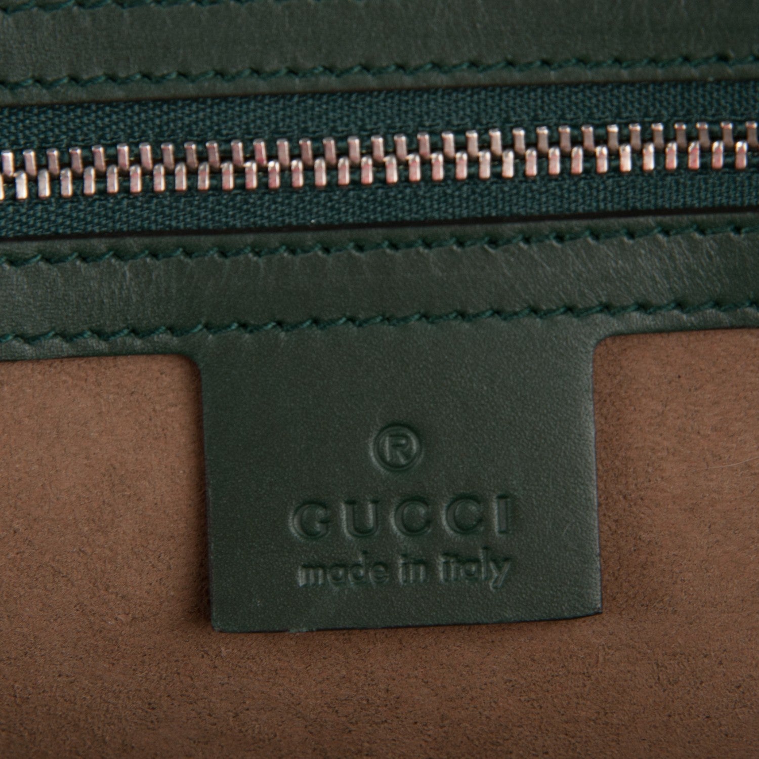 Gucci GG Supreme Monogram Bloom Butterfly Embroidered Medium Boston Green 6 of 7