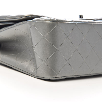 Chanel Metallic Calfskin Quilted Jumbo Double Flap Silver 15 of 20