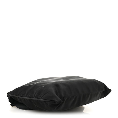 Prada Nylon Flat Messenger Bag Black 4 of 11