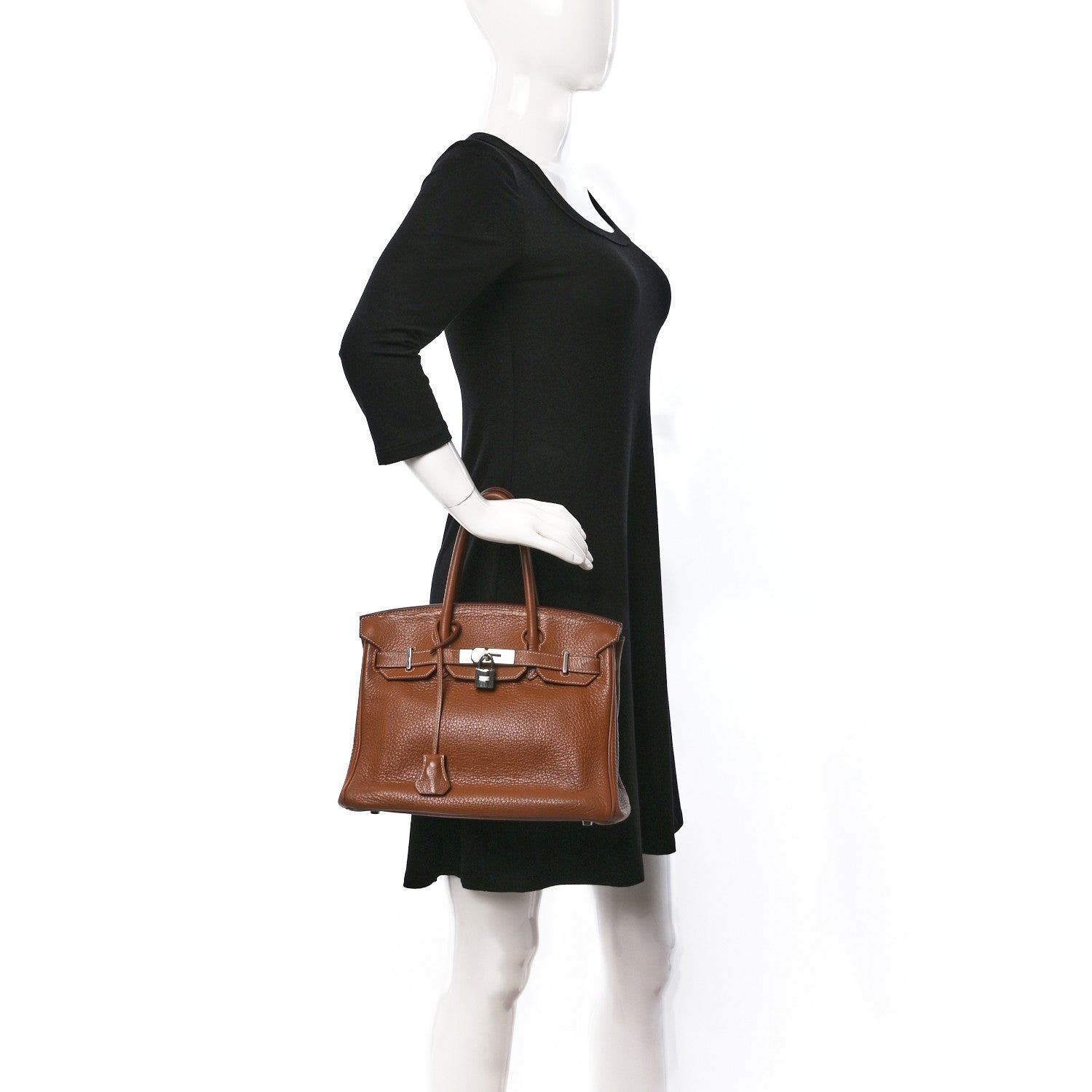 Hermes Taurillon Clemence Birkin 30 Gold 2 of 19