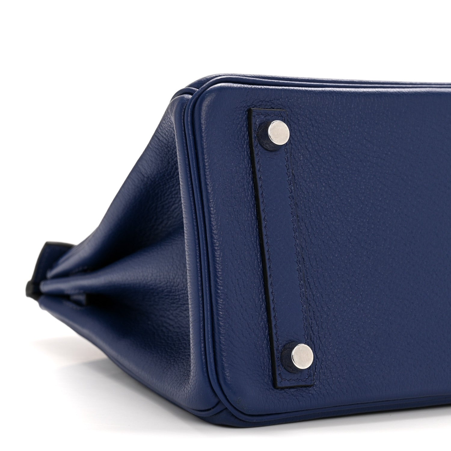 Hermes Taurillon Novillo Birkin 25 Bleu Saphir 9 of 13