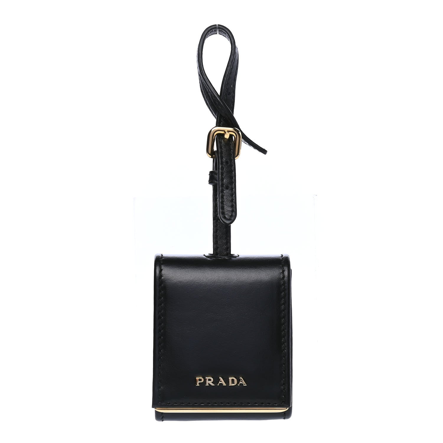 Prada Calfskin Square Tote Tag Black 1 of 4