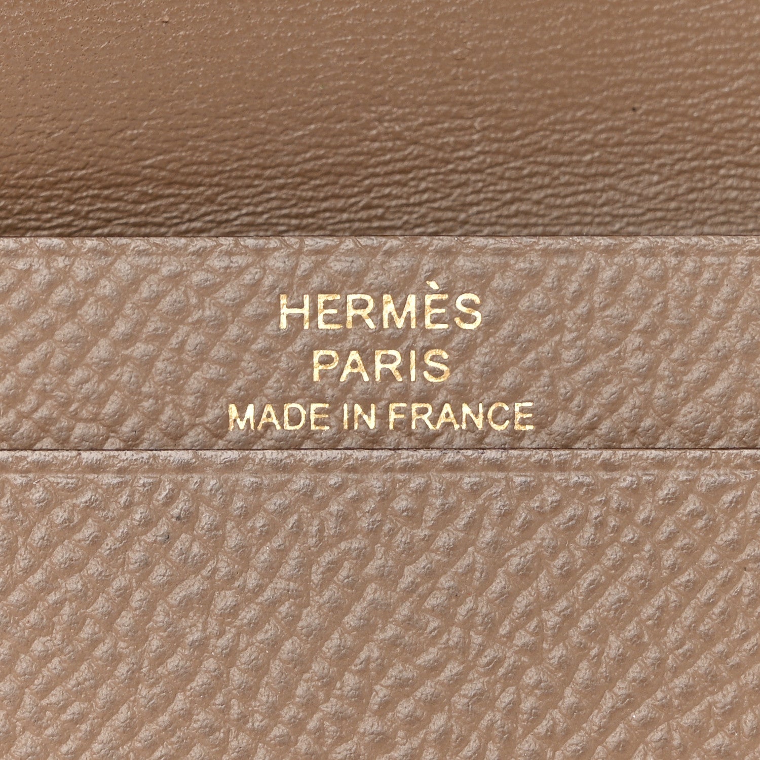 Hermes Epsom Bearn Card Holder Wallet Etoupe 7 of 9