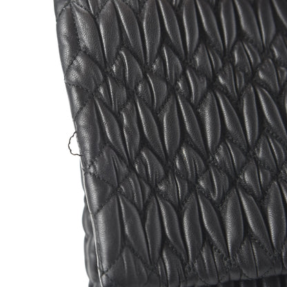 Miu Miu Nappa Matelasse Crystal Flap Clutch Black 10 of 10