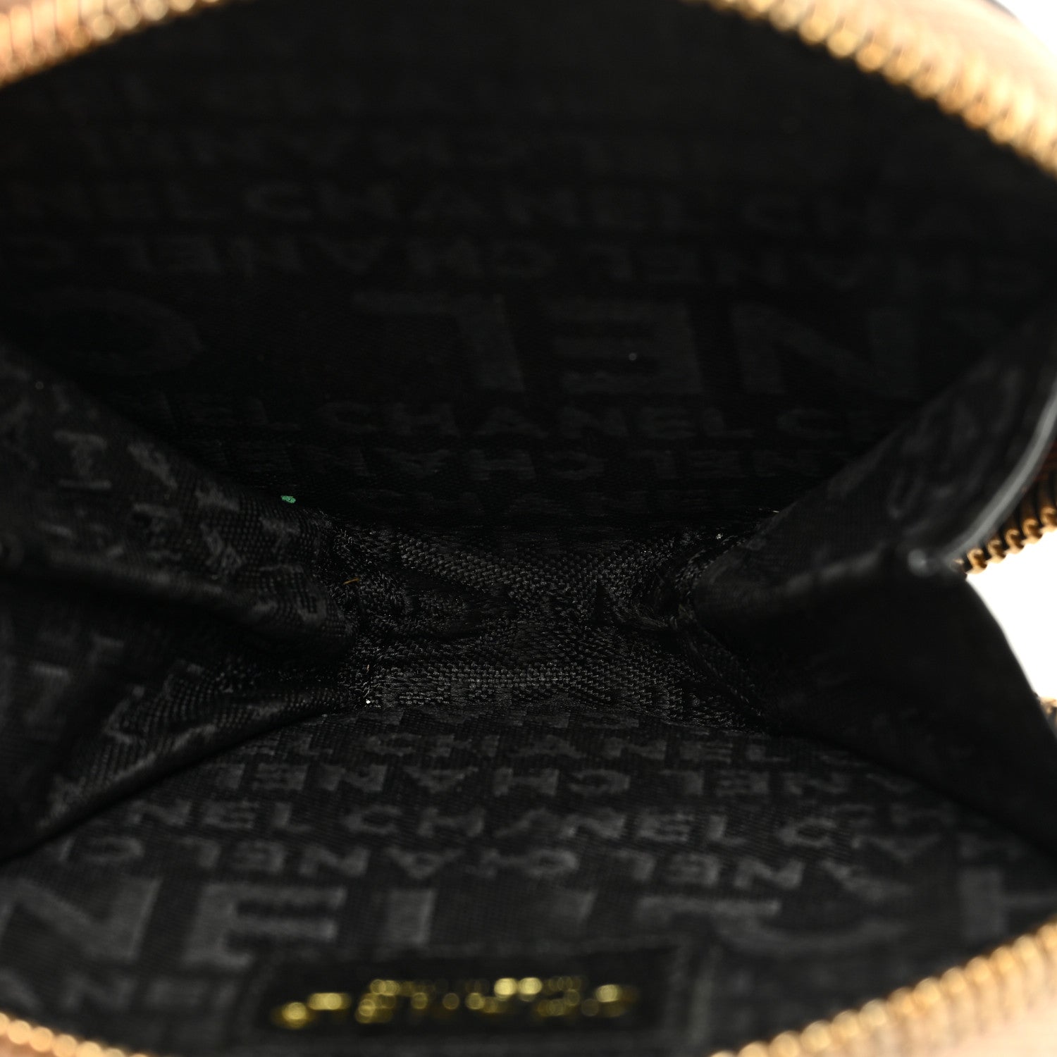 Chanel Lambskin Round Camellia CC Coin Purse Black 6 of 7