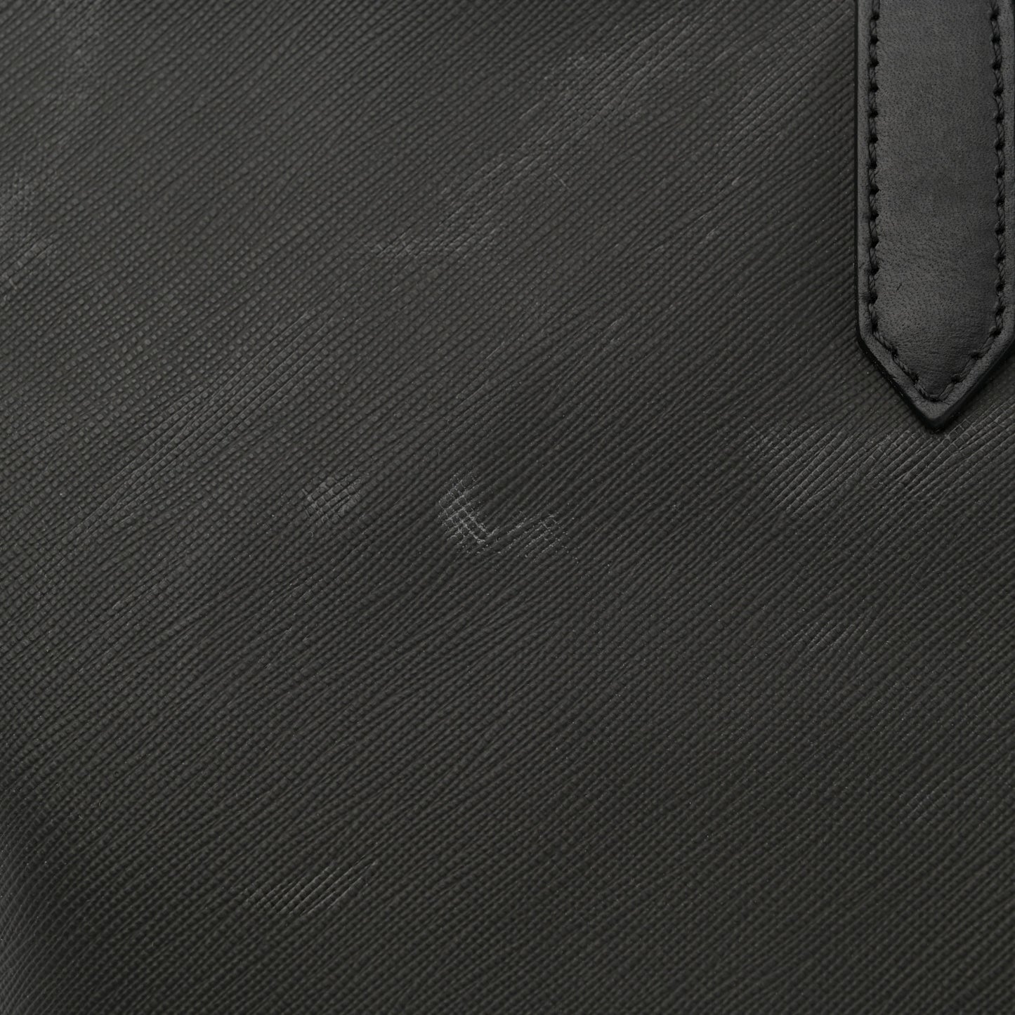 Textured Coated Canvas Bambi Print Large Antigona Tote Black