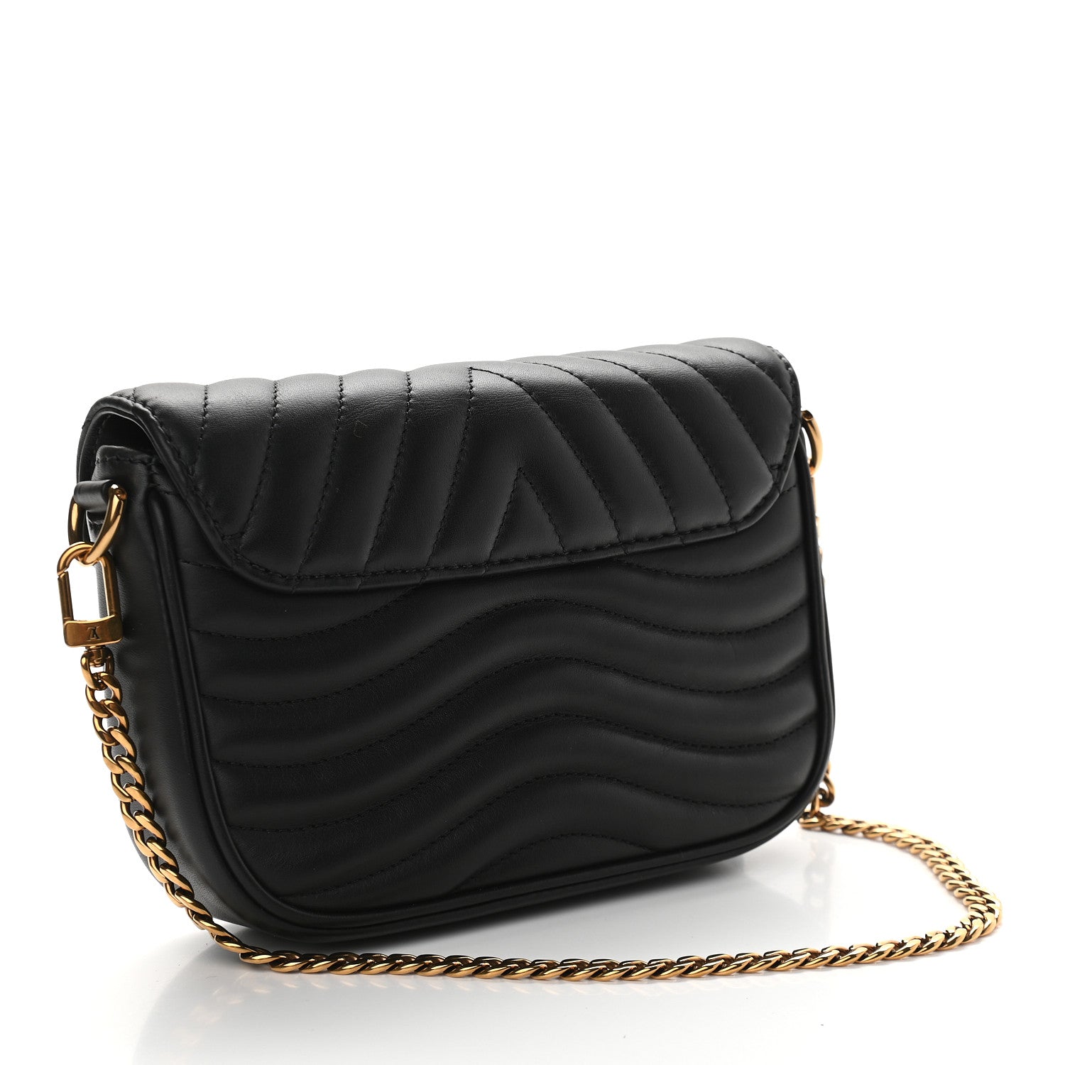 Louis Vuitton Calfskin New Wave Multi Pochette Black 2 of 8