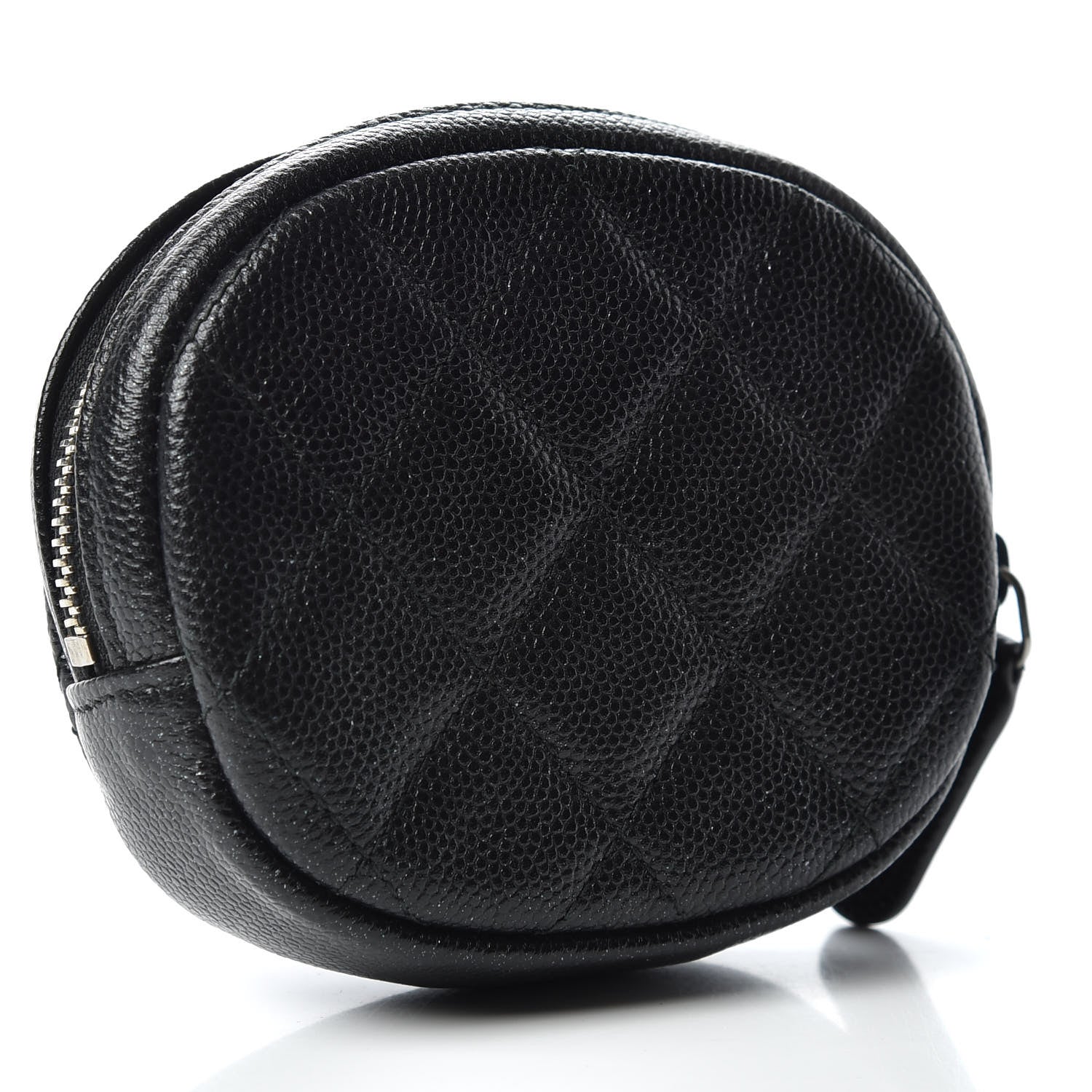 Chanel Iridescent Caviar Quilted Zip Around Classic Coin Purse Black 3 of 8