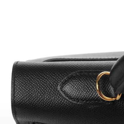 Hermes Epsom Kelly Sellier 35 Black 15 of 32