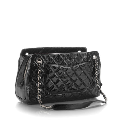 Chanel Patent Quilted Tote Black 3 of 7