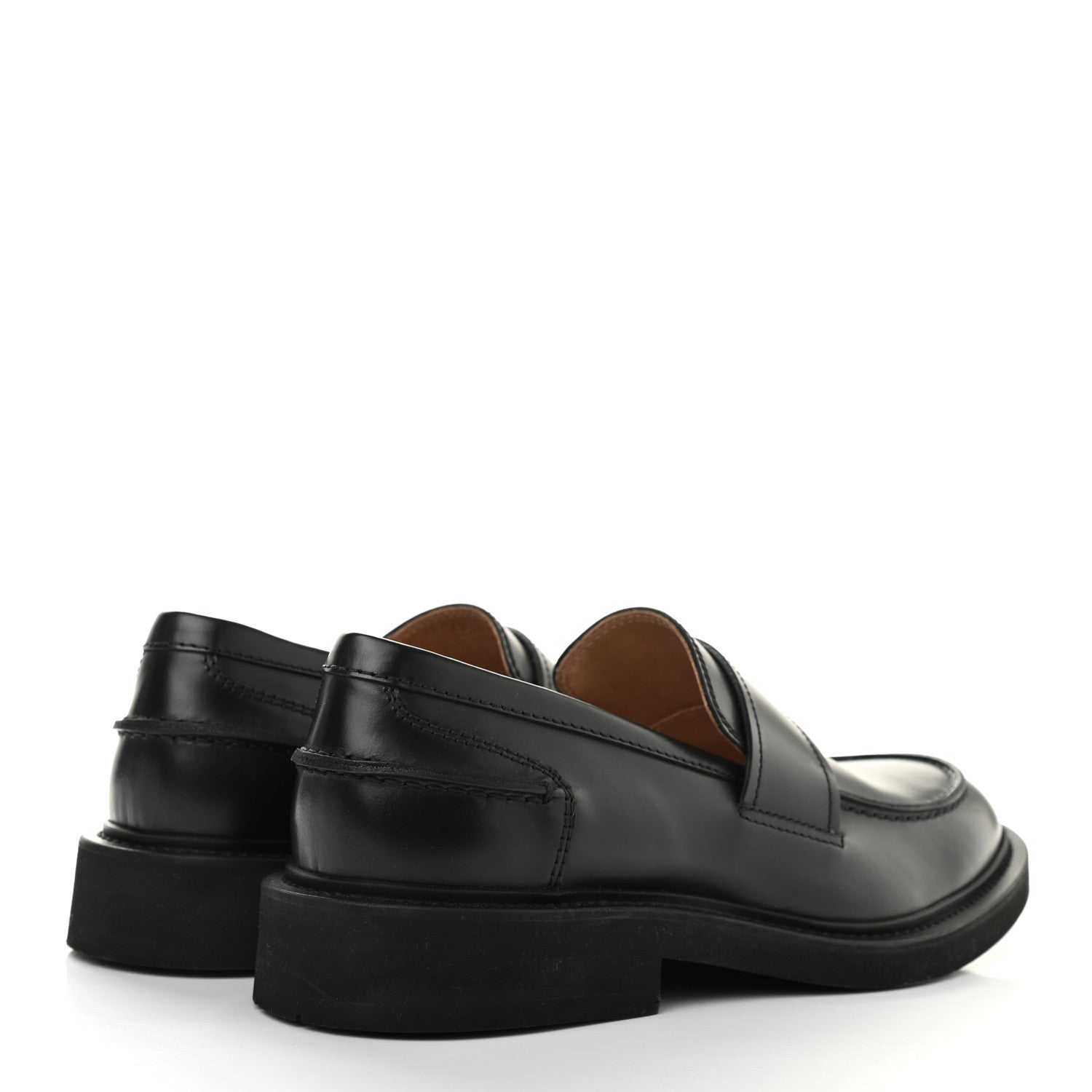 Bottega Veneta Brushed Calfskin Mens Loafers 43 Black 4 of 9