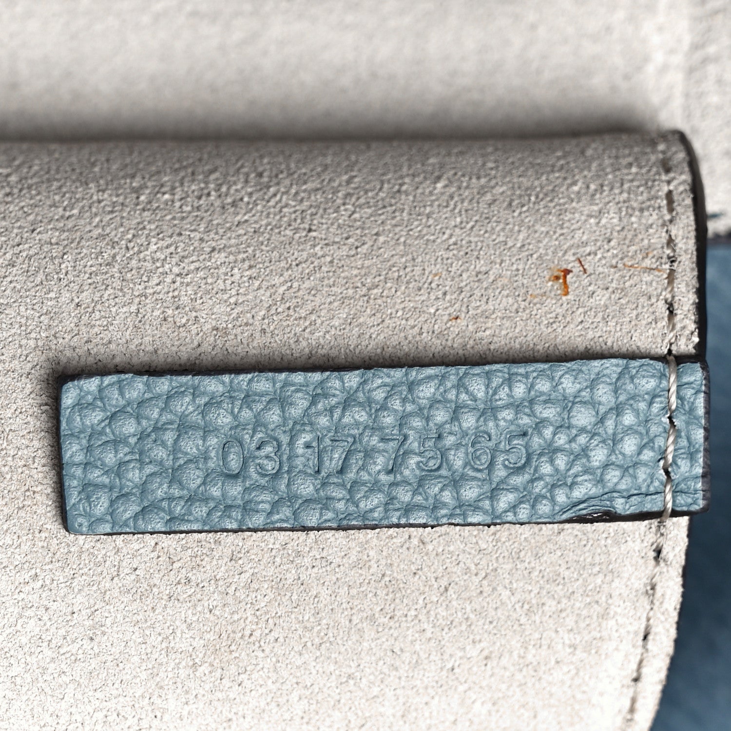 Chloe Suede Calfskin Mini Faye Shoulder Bag Cloudy Blue 6 of 8