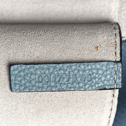 Chloe Suede Calfskin Mini Faye Shoulder Bag Cloudy Blue 6 of 8