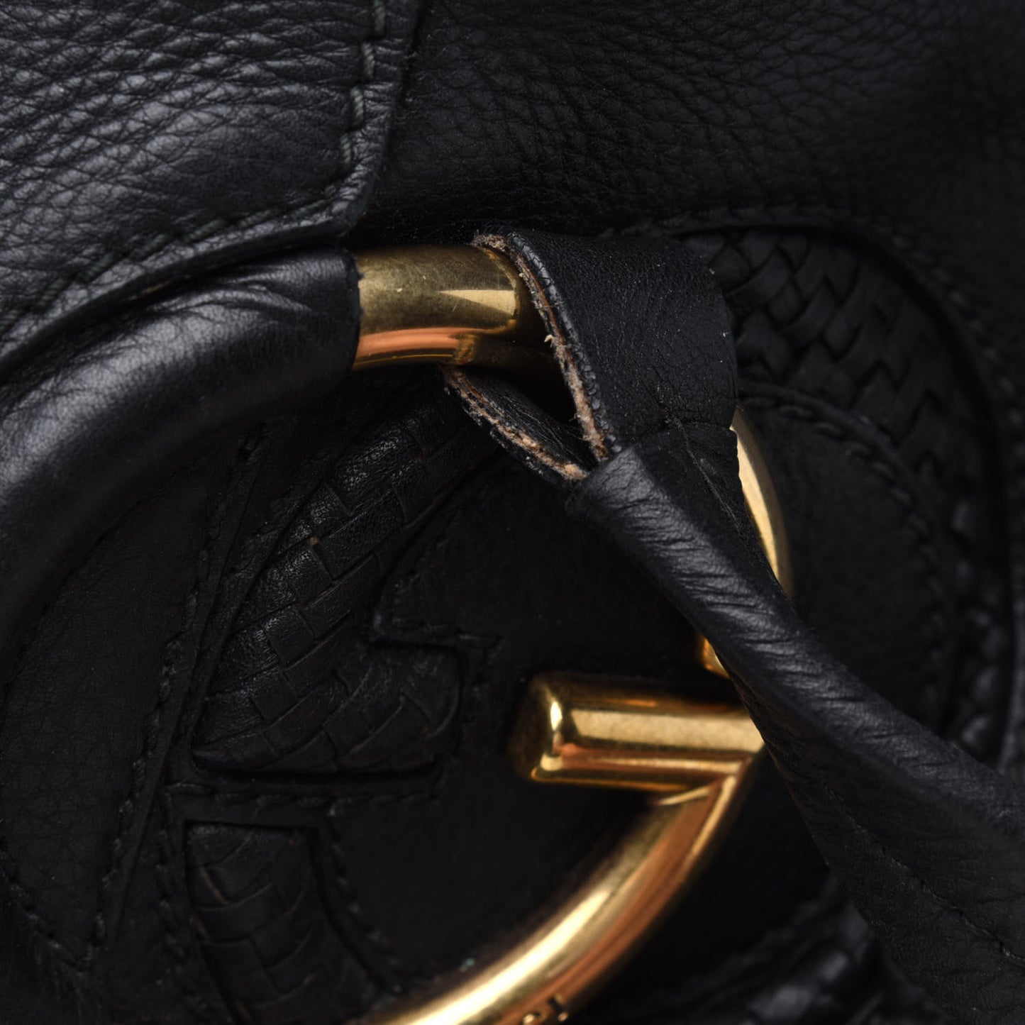 Pebbled Calfskin Medium Twill Tote Black