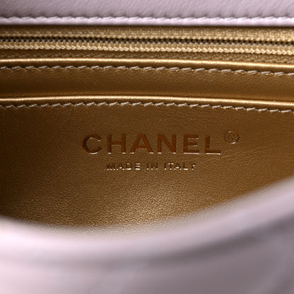 Chanel Lambskin Quilted Mini Pearl Crush Flap Light Purple 6 of 10