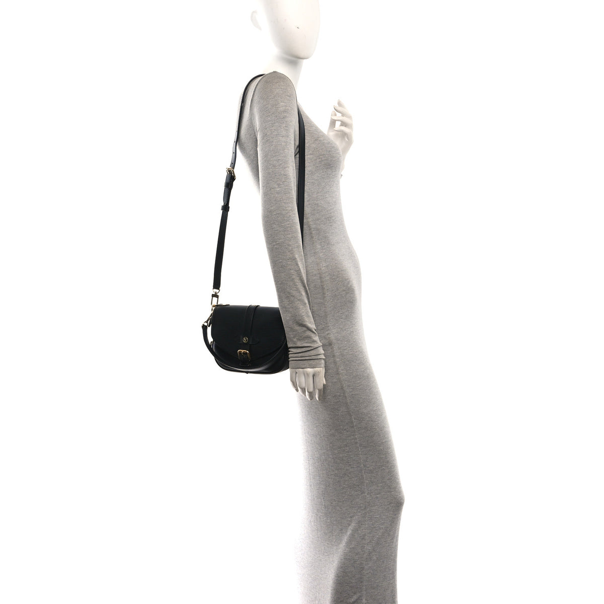 Louis Vuitton Epi Saumur BB Black 3 of 9