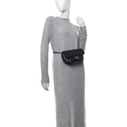 Chanel Calfskin Quilted CC Uniform Flap Belt Bag Black 2 of 10