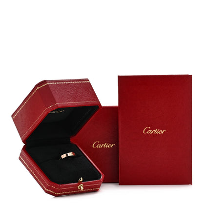 Cartier 18K Pink Gold 3.5mm LOVE Wedding Band Ring 51 5.75 5 of 5