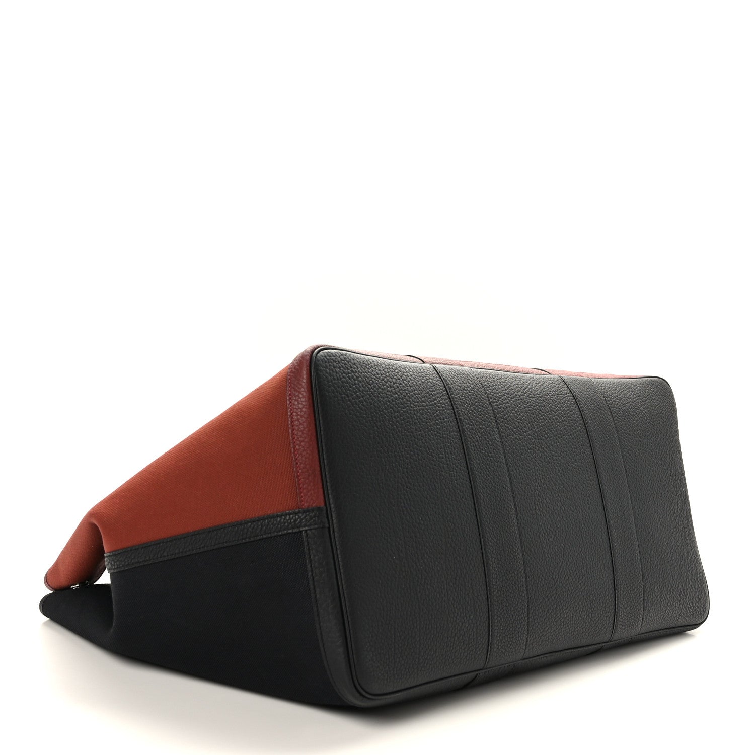 Hermes Toile Militaire Negonda Garden Party Voyage Colorblock 49 GM Black Rouge H 4 of 10