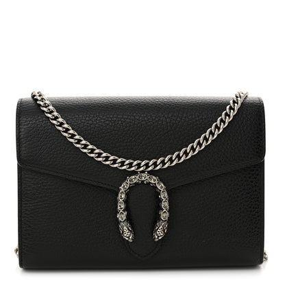 Gucci Calfskin Mini Dionysus Chain Wallet Black 1 of 10