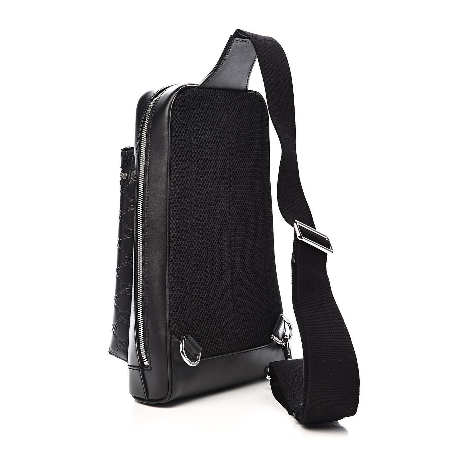 Guccissima Sling Backpack Black