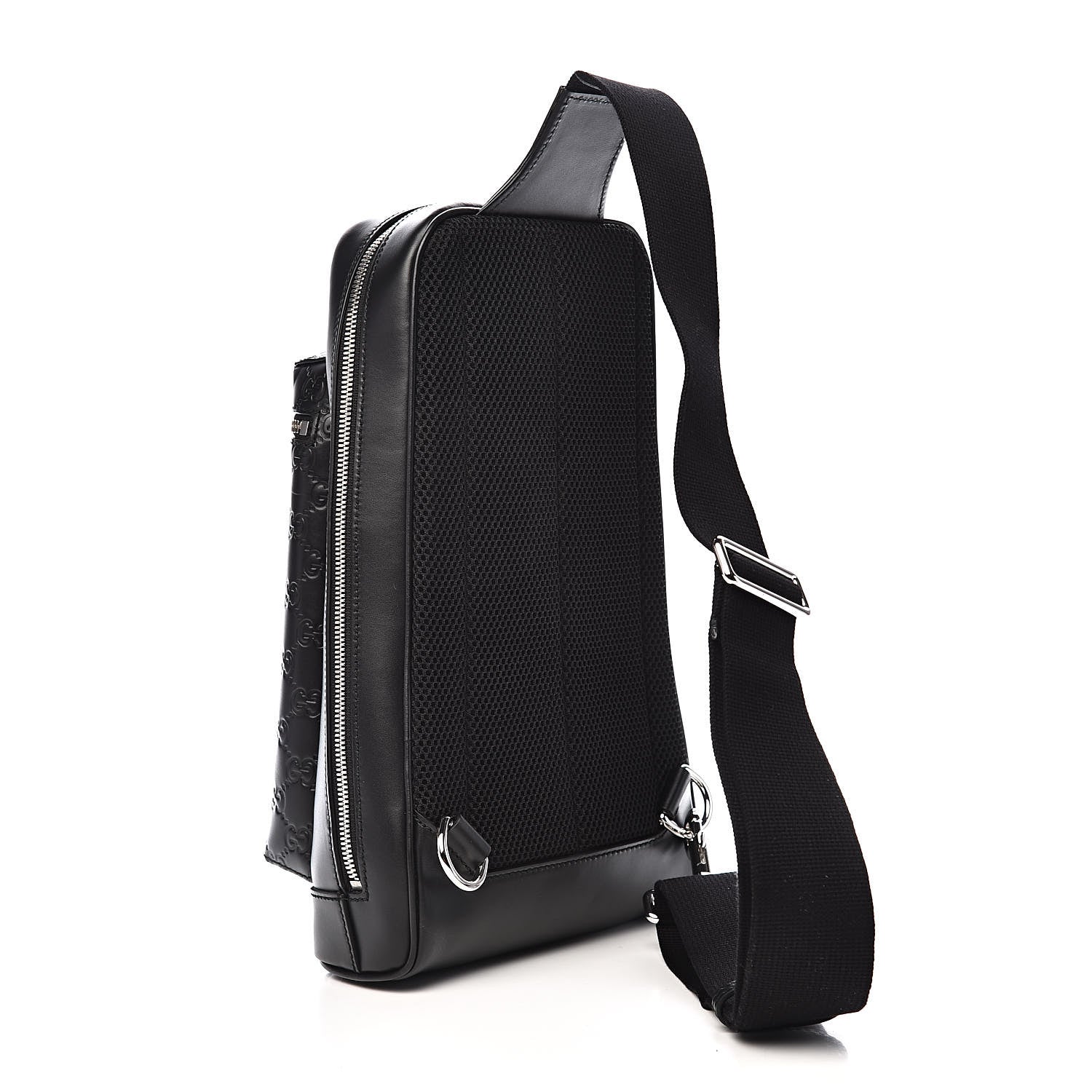 Gucci Guccissima Sling Backpack Black 3 of 10
