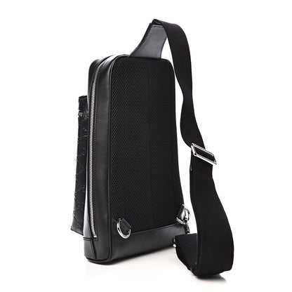 Gucci Guccissima Sling Backpack Black 3 of 10