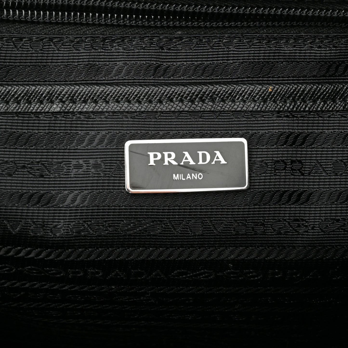 Tessuto Nylon Saffiano Medium Backpack Black
