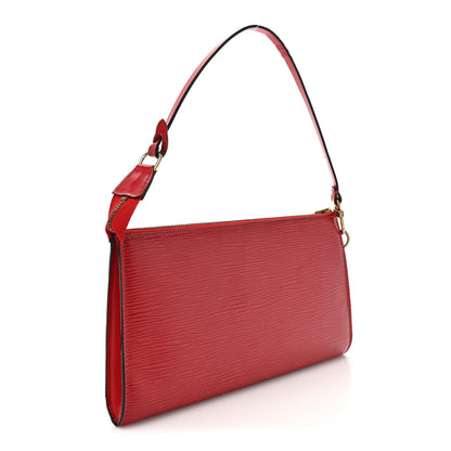 Louis Vuitton Epi Pochette Accessories 24 Red 3 of 12