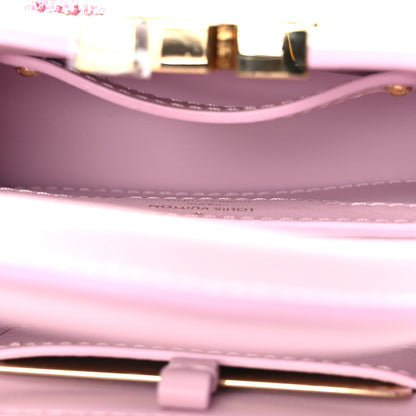 Louis Vuitton Calfskin Embroidered Nano Capucines Guimauvre Pink 7 of 23