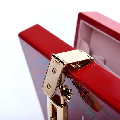 Dolce & Gabbana Acrylic Graffiti Printed Box Crossbody Bag Red 12 of 15