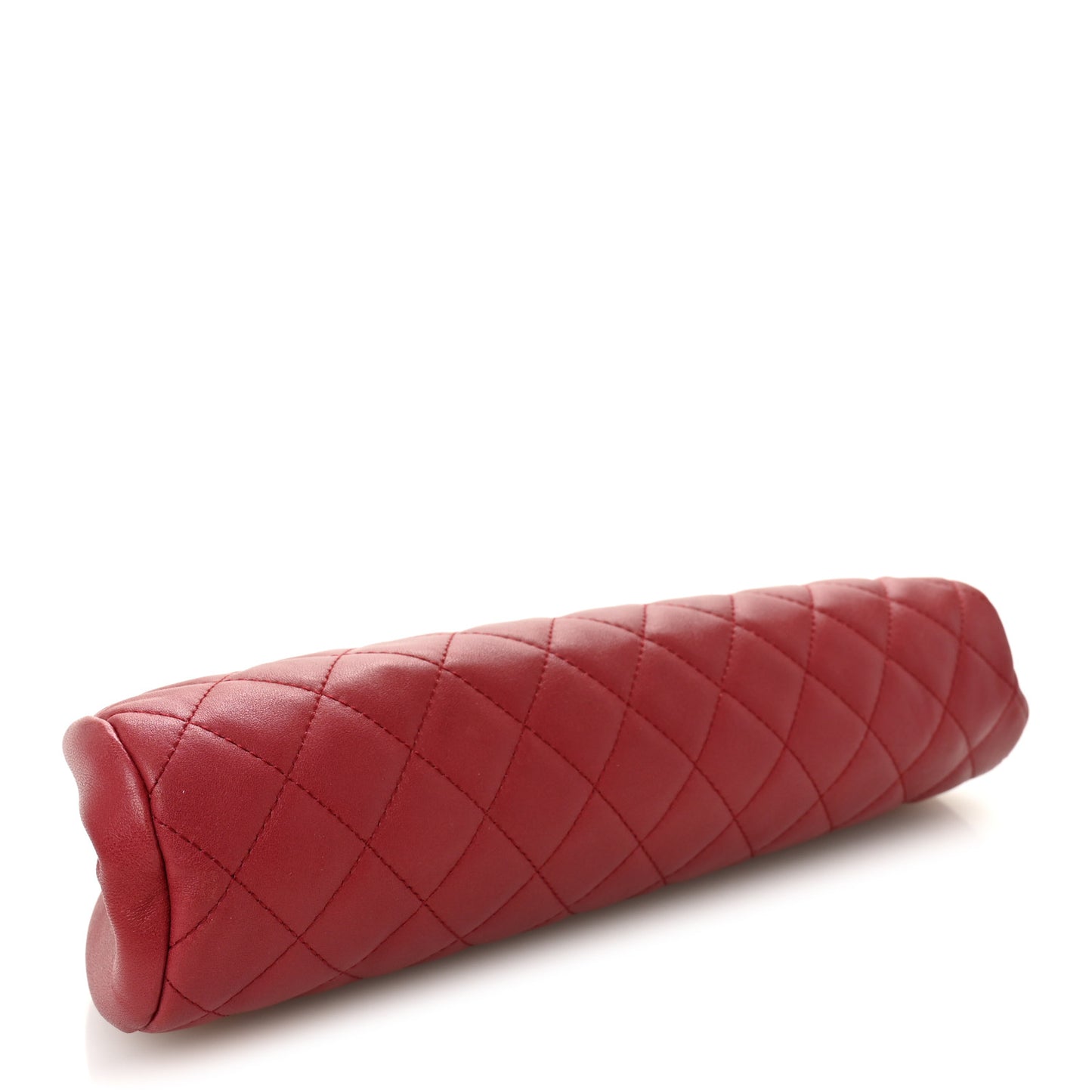 Lambskin Quilted Timeless Clutch Red
