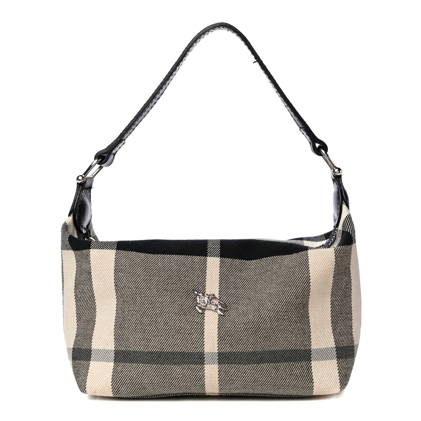 Canvas Mega Check Pochette Grey Black