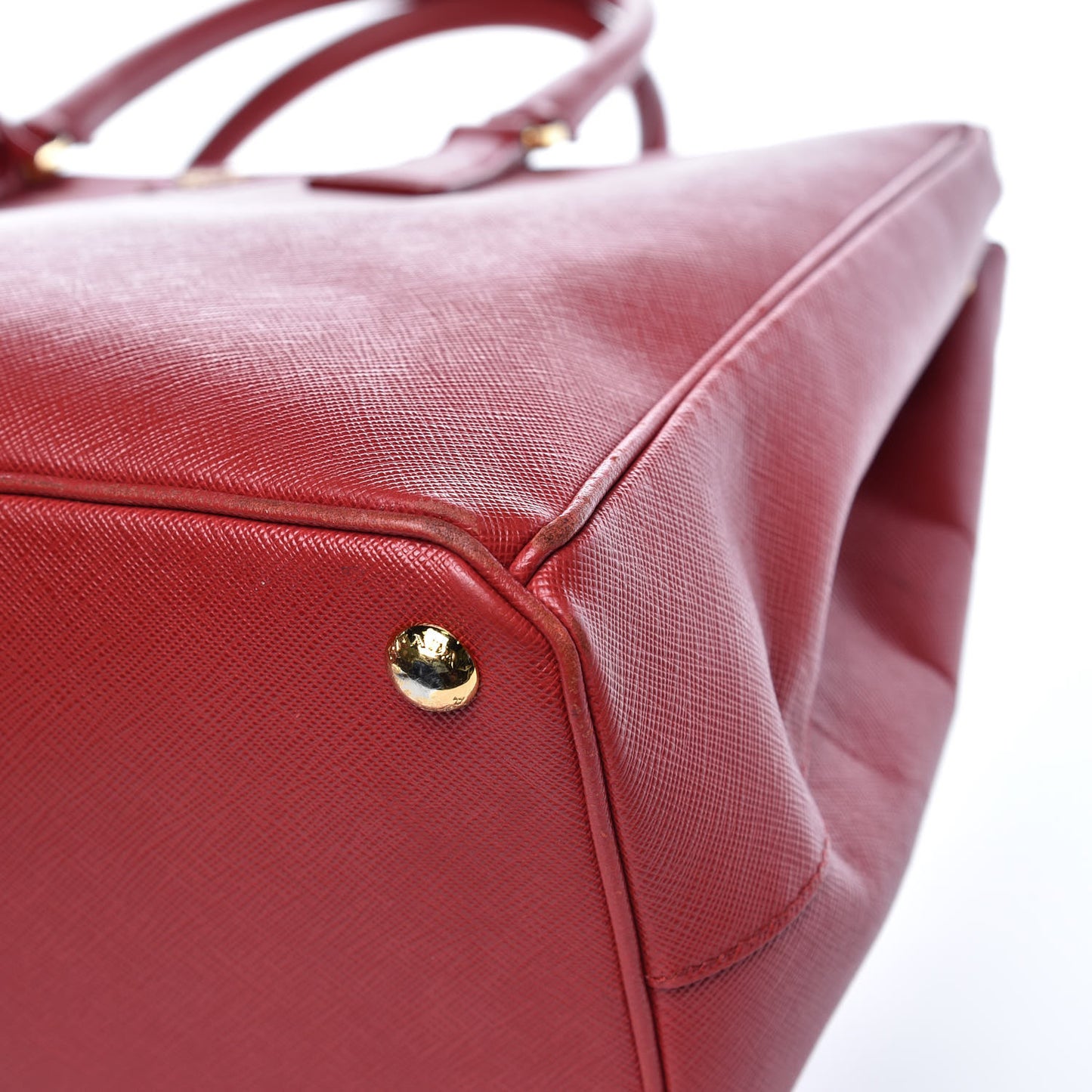 Saffiano Large Galleria Double Zip Tote Fuoco