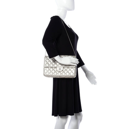 Chanel Metallic Lambskin Quilted Snake Chain 2.55 Reissue Flap Silver 2 of 13