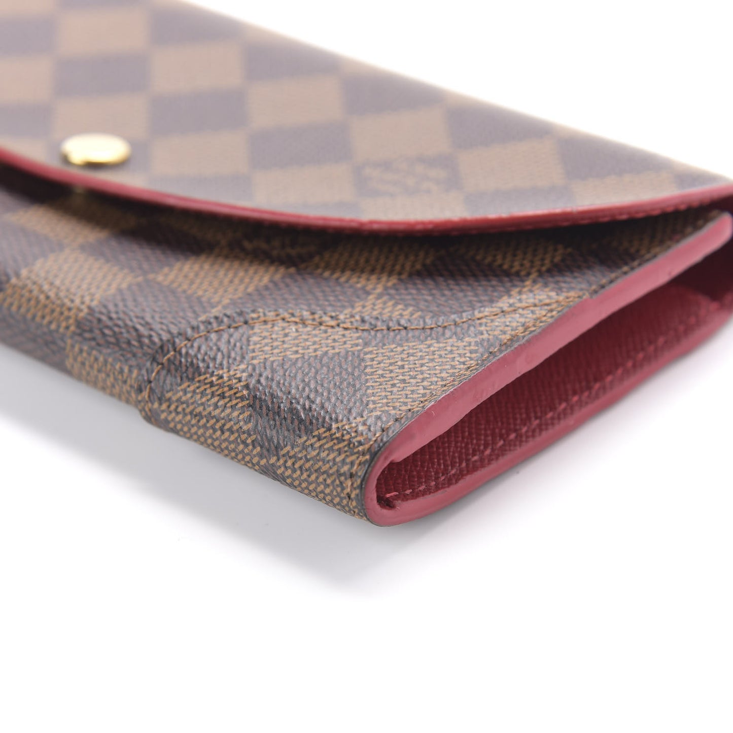 Damier Ebene Caissa Wallet Cherry