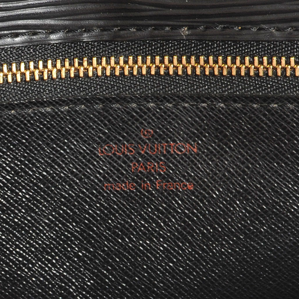 Louis Vuitton Epi Pochette Sellier Dragonne Clutch Black 6 of 8