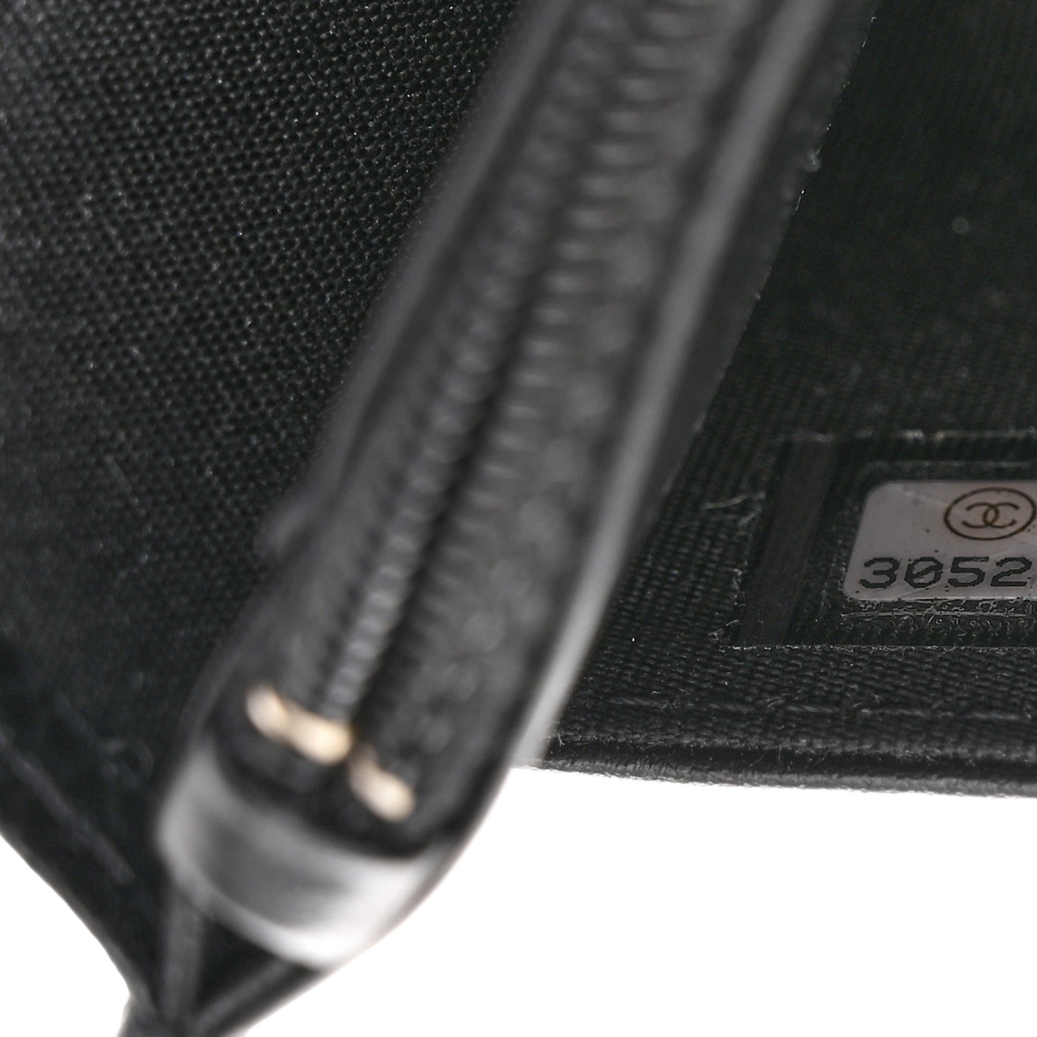 Chanel Caviar Camellia Embossed Wallet On Chain WOC Black 8 of 13