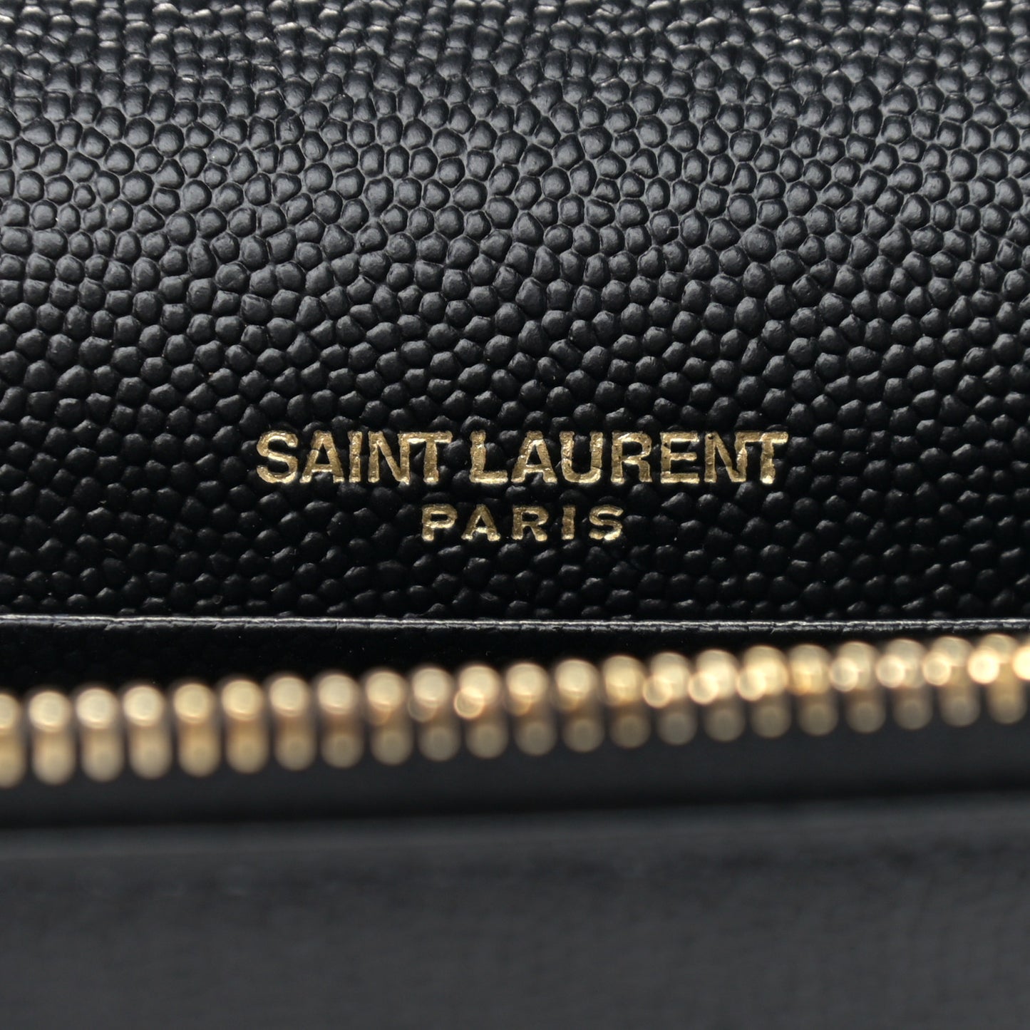 Grain De Poudre Classic Monogram Kate Tassel Chain Wallet Black