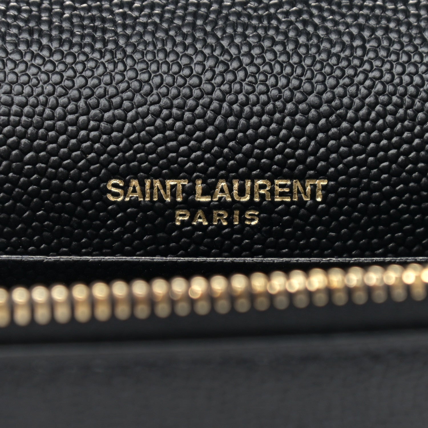 Saint Laurent Grain De Poudre Classic Monogram Kate Tassel Chain Wallet Black 5 of 9