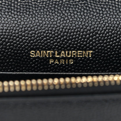 Saint Laurent Grain De Poudre Classic Monogram Kate Tassel Chain Wallet Black 5 of 9