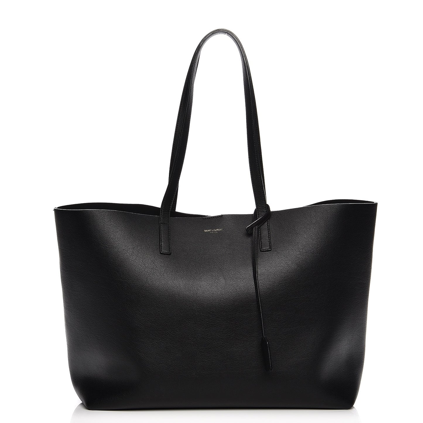 Calfskin Large Shopping Tote Black