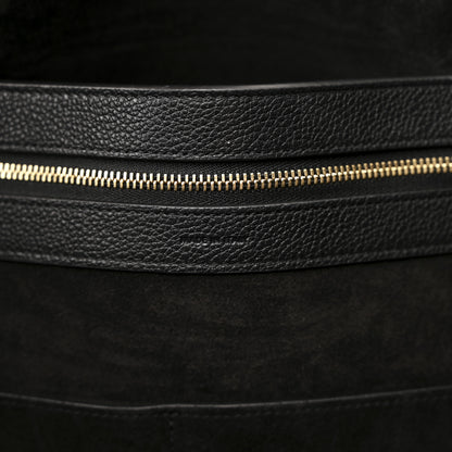 Celine Soft Grained Calfskin Medium Belt Cabas Phantom Black 7 of 10