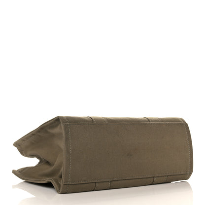 Marc Jacobs Cotton Canvas Medium The Traveler Tote Bag Slate Green 3 of 14