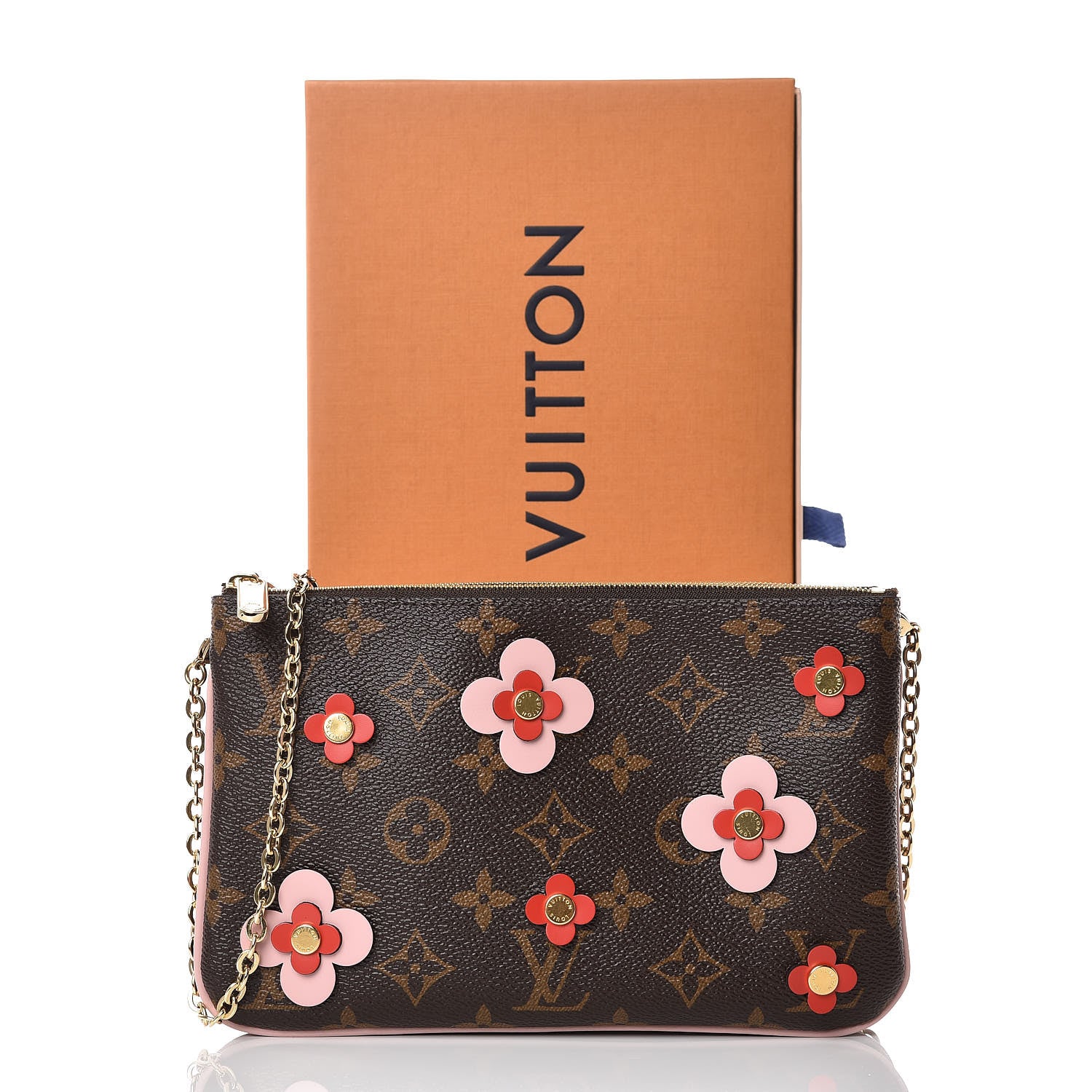 Louis Vuitton Monogram Blooming Flowers Double Zip Pochette 11 of 11