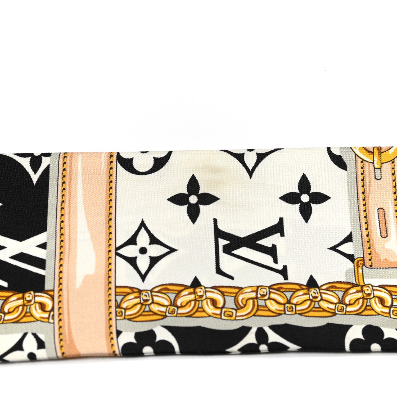 Louis Vuitton Silk Monogram Confidential Bandeau Black 5 of 5
