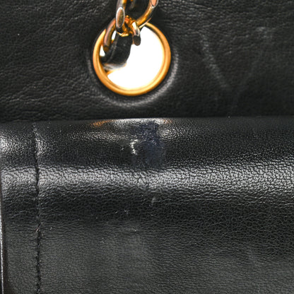 Chanel Lambskin Quilted Medium Double Flap Black 12 of 18