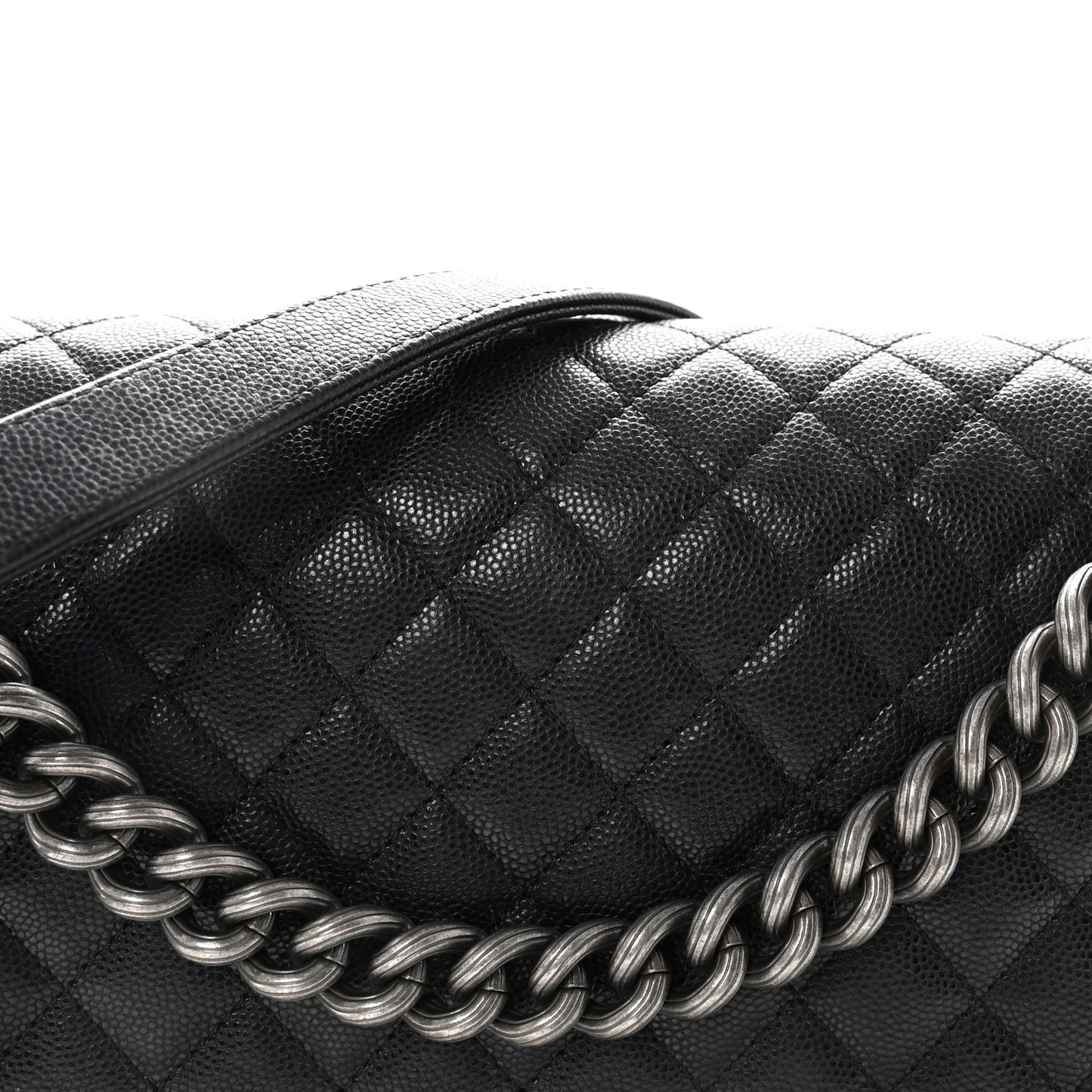 Caviar Quilted New Medium Boy Flap Black