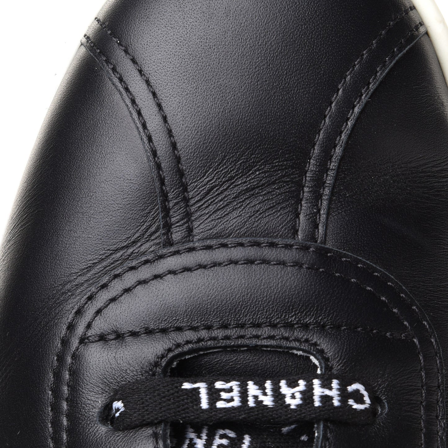 Calfskin CC Womens Sneakers 41.5 Black