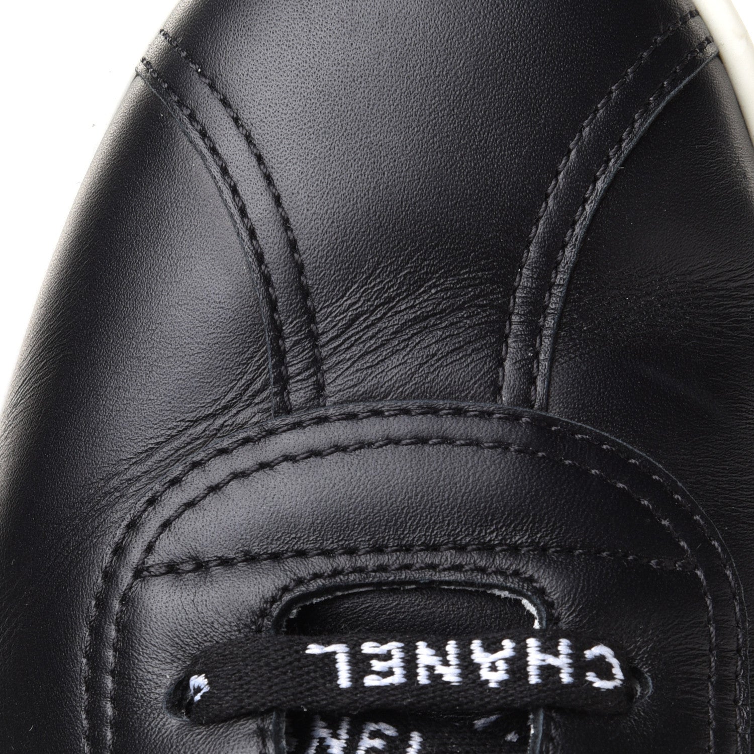 Chanel Calfskin CC Womens Sneakers 41.5 Black 11 of 12